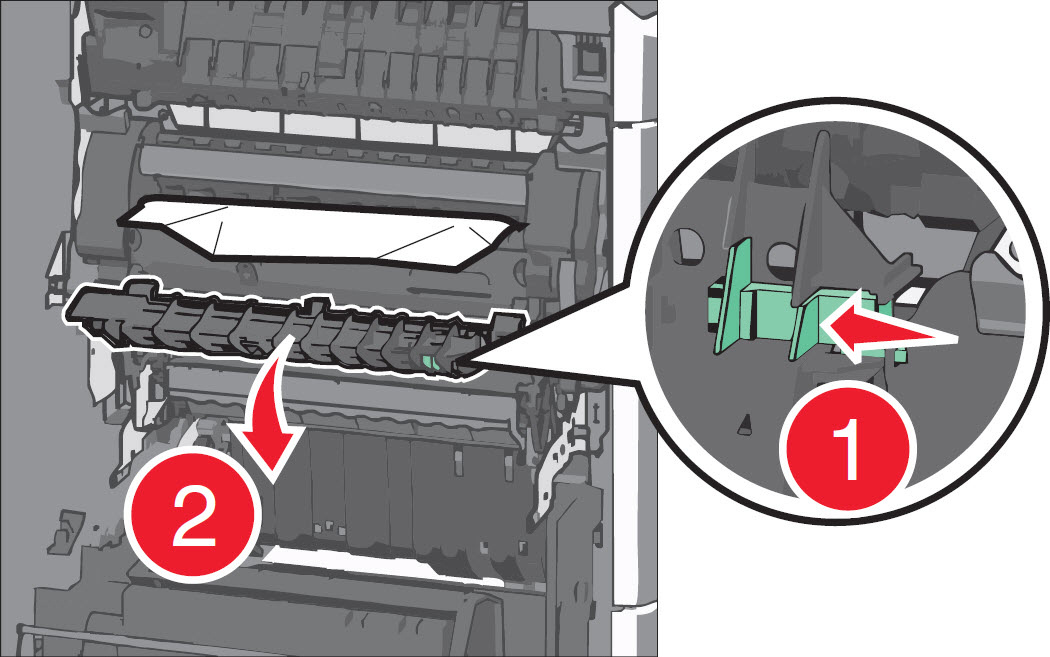 A '202.03 Paper Jam' Message on a Lexmark C792 or X792 Series Printer